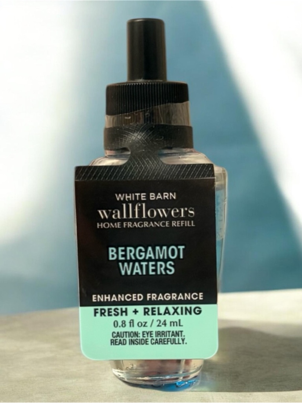 Bath & Body Works White Barn Wallflowers Refill Bergamot Waters Enhanced NWT